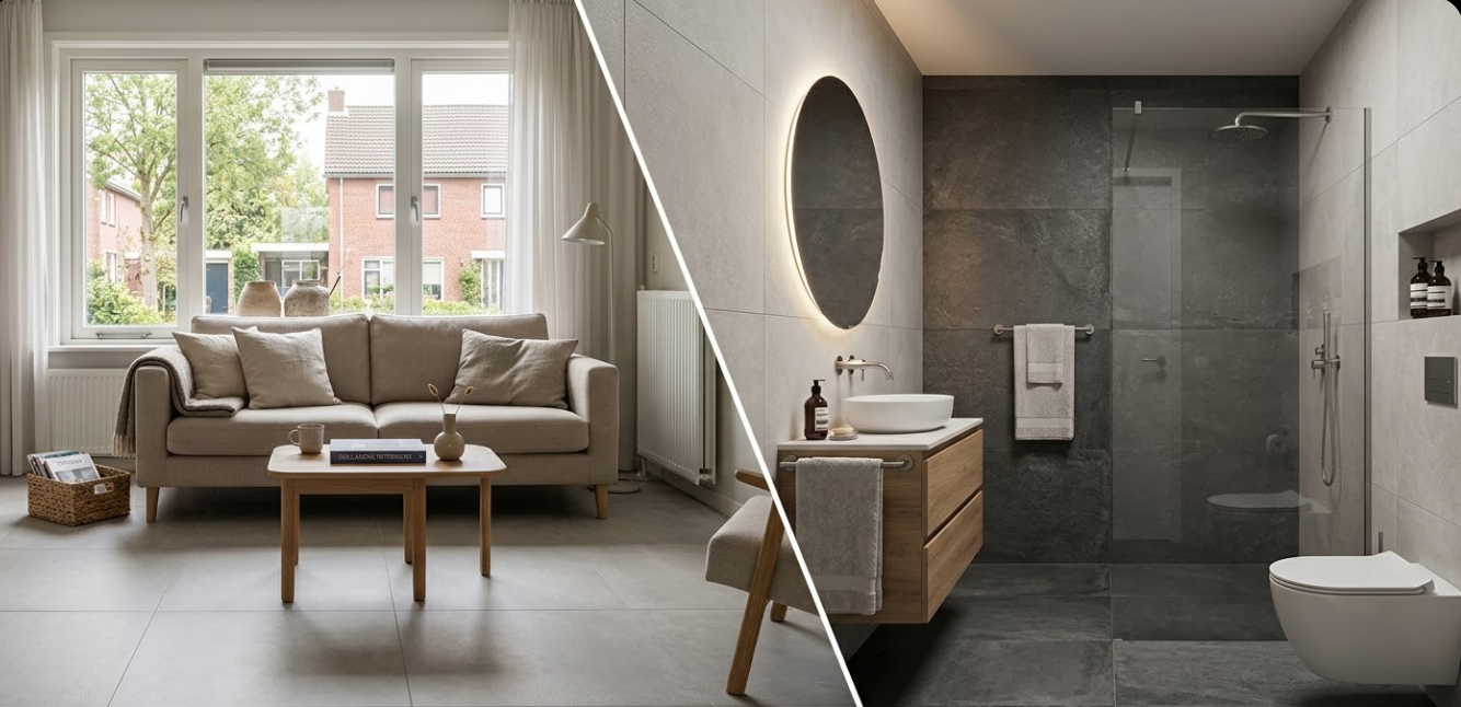 Van showroom tot afgewerkte vloer